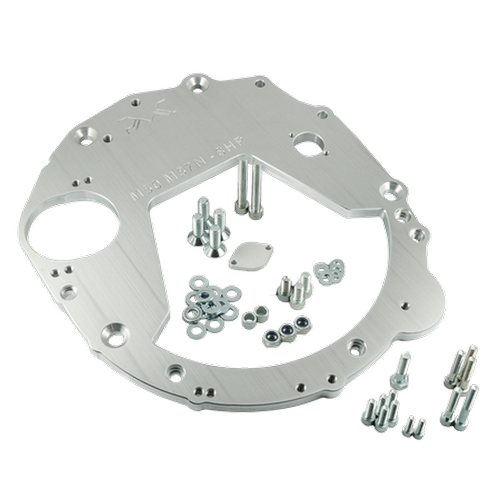 BMW M50 M52 M54 S50 S52 S54 to ZF 8HP Getrag DCT manual gearbox adapter plate, CNC machined aluminium swap kit, BSE-ADP-M5X-ALLTRX-V1