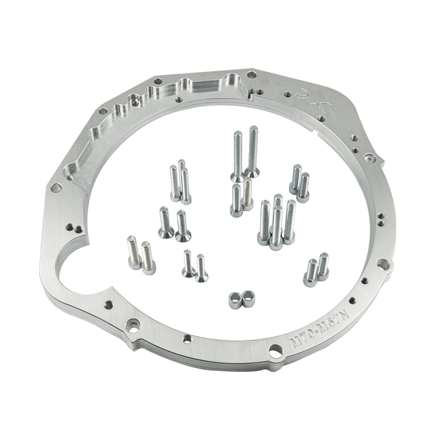 BMW V12 M70 M73 to ZF 8HP GS6-53DZ gearbox adapter plate, CNC machined 25mm aluminium swap kit for high-torque track and performance builds