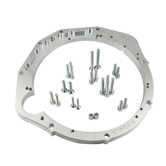 BMW V12 M70 M73 to ZF 8HP GS6-53DZ gearbox adapter plate, CNC machined 25mm aluminium swap kit for high-torque track and performance builds