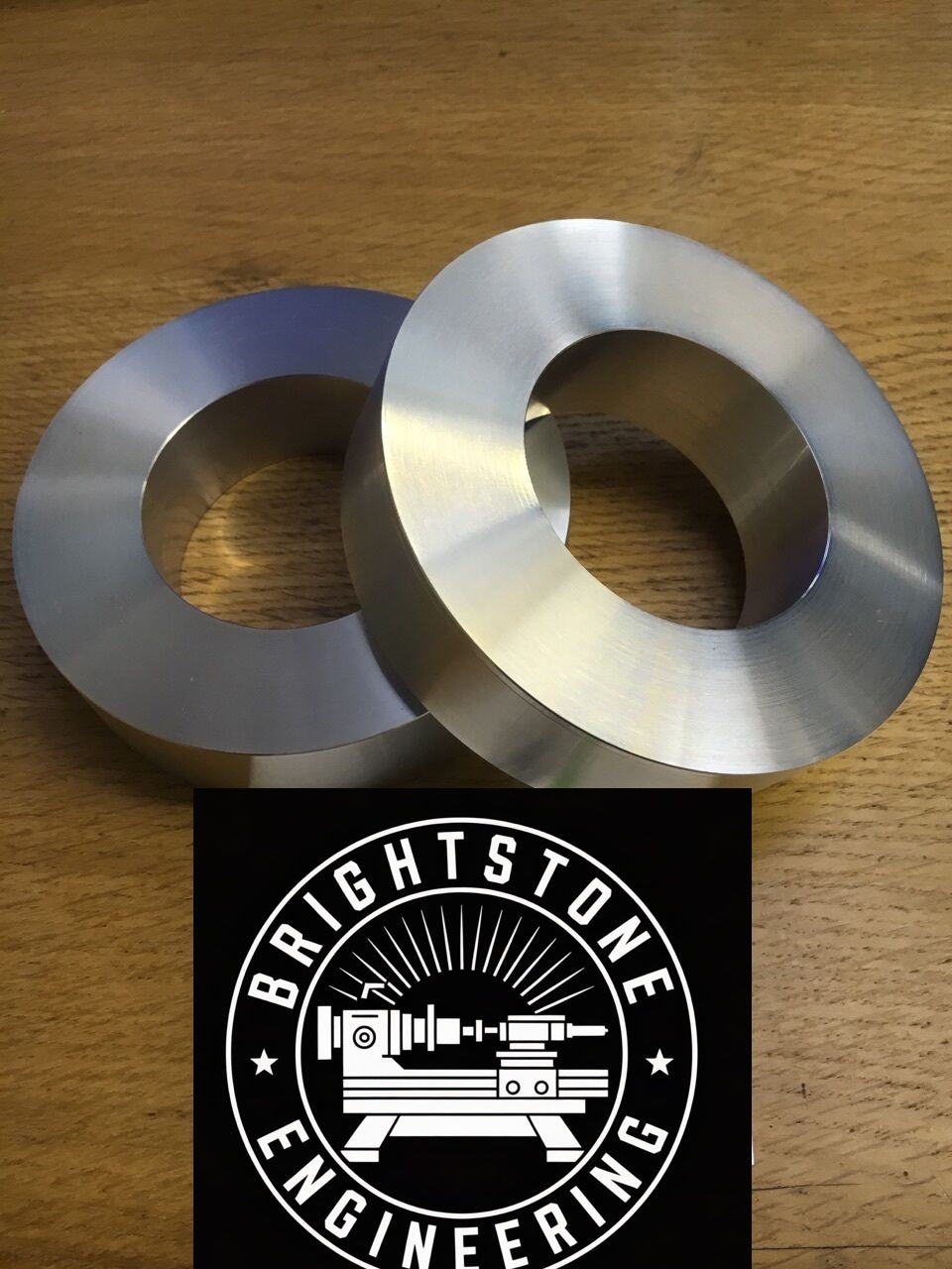 25mm rear suspension lift spacers for VW Transporter T4, CNC machined billet aluminium camper van conversion kit, made in UK